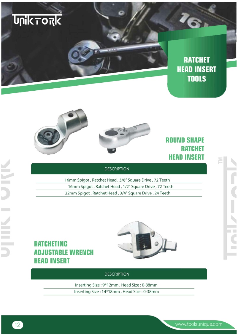 UNIKTORK TORQUE WRENCH  PRATHCET HEAD INSERT TOOLS-2 CHENNAI